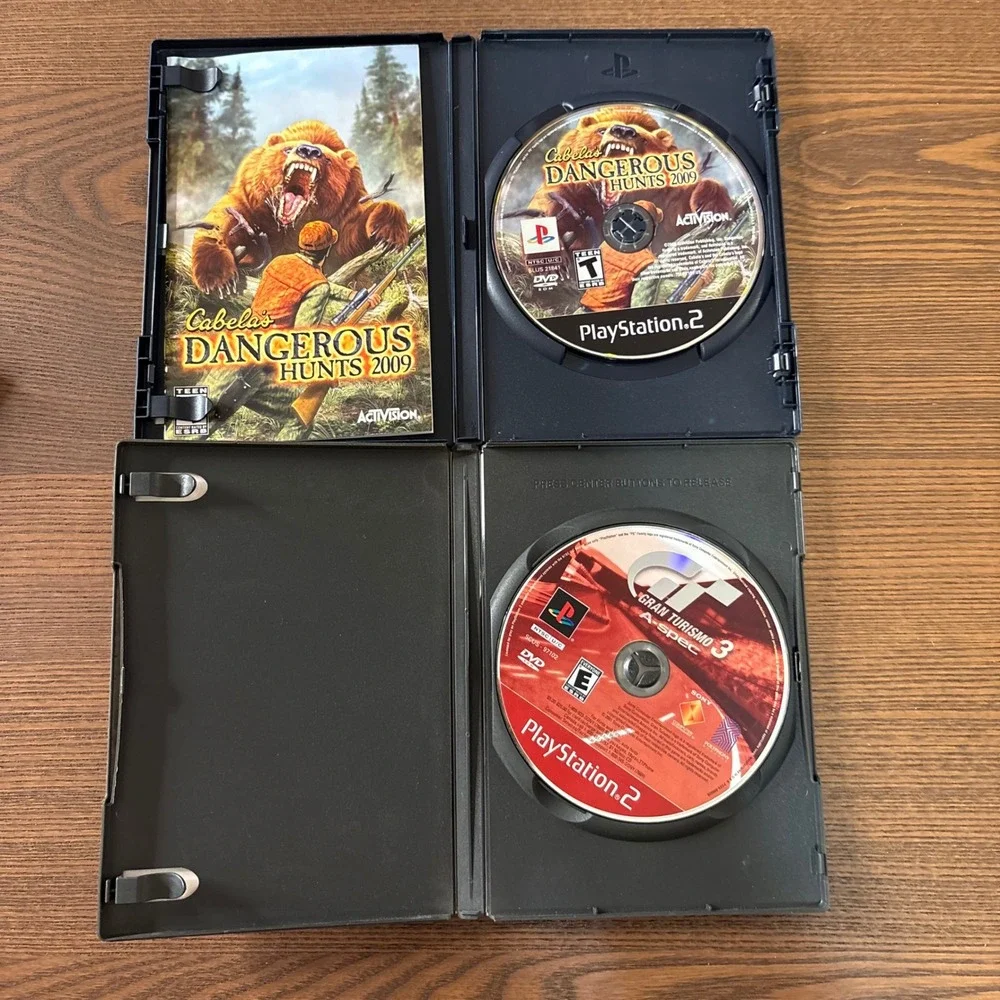Sony PlayStation 2 Video‎ Game Bundle 4 Games Good NASCAR Gran Turismo Cabela's